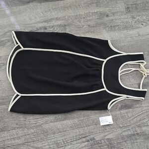 Entro Black and Cream Mini Dress
